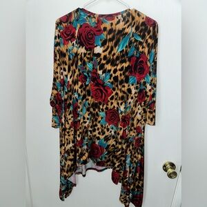 Rose and Leopard Blouse